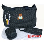 Mummy On-The-Go Nappy Bag (Blue Poky Dots)